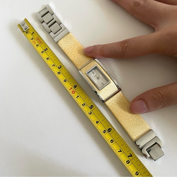 DKNY Rectangle Leather Stainless Steel Watch NY4307 - Picture 8 of 10